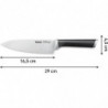 Tefal Ever Sharp K2569004 Kitchen Knife, 16.5 cm, Dual Pivot Technology, Locking System