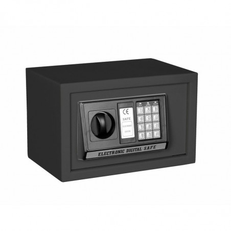 Crown ES-20 Electronic Safe, 200x310x200 mm, Lockout after 3 failed attempts, Audible and visual alarm, Black