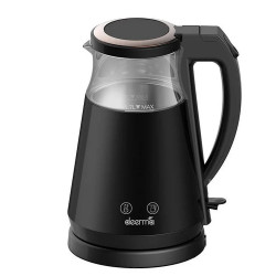 Deerma SH90W Electric Kettle, 1700 W, 1.7 L, Keep Warm, Stainless Steel, Touch Control, LED Display, Black