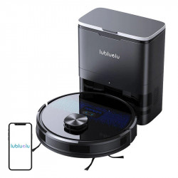 Lubluelu SL60 Plus Robot Vacuum with Docking Station, 42W, Mop, LiDAR, 120-Minute Run Time, 2600 mAh, Black