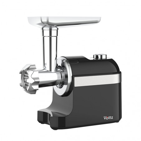 Oliver Voltz OV51991F Meat Grinder with Tomato Attachment, 600/1800W, Sausage Making Accessory, Black