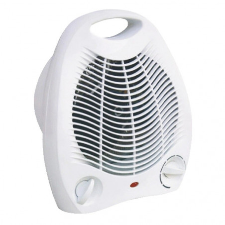 Rosberg R51970G Fan Heater, 2000W, 3 Settings, Thermostat, Cool Air, White