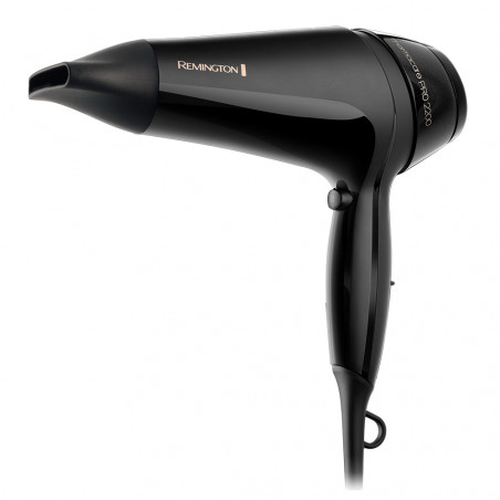 Remington Thermacare Pro D5710 Hair Dryer, 2200 W, 80 km/h, 2 speeds, 3 heat settings, Cool shot, Black