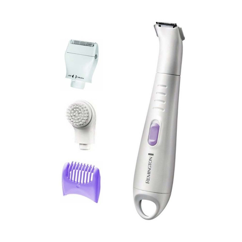 Aparat de tuns părul pentru zona intimă Remington Smooth and Silky WPG4035, 0,00-6 mm, autonomie de 30 de minute, 3 accesorii, fără fir, alb
