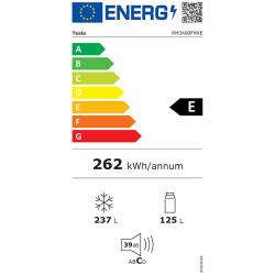 Хладилник с фризер Tesla RM3400FHXE, 329 Л, Енергиен клас A+, Total No Frost, Multi, DynaCool Air Flow, Инокс