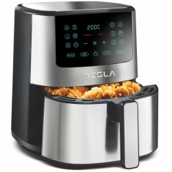 Tesla AF501BX Hot Air Fryer, 1300W, 5 L, 12 Programs, Non-stick Coating, Touch Screen, Stainless Steel