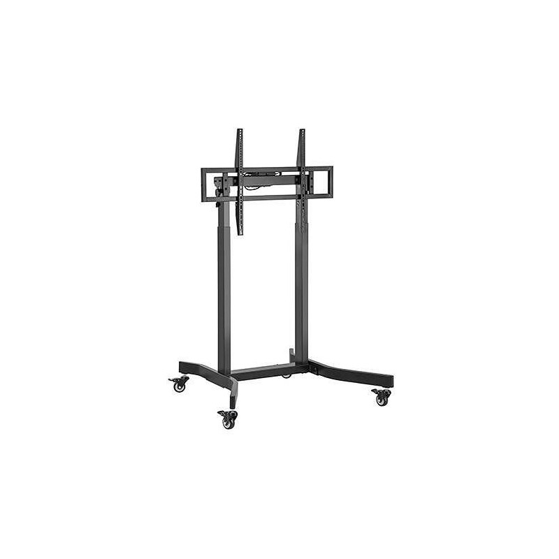 Crown WM120K100 MOTO TV Stand, 55–100", Tripod, Remote Control, Up to 120 kg, Black