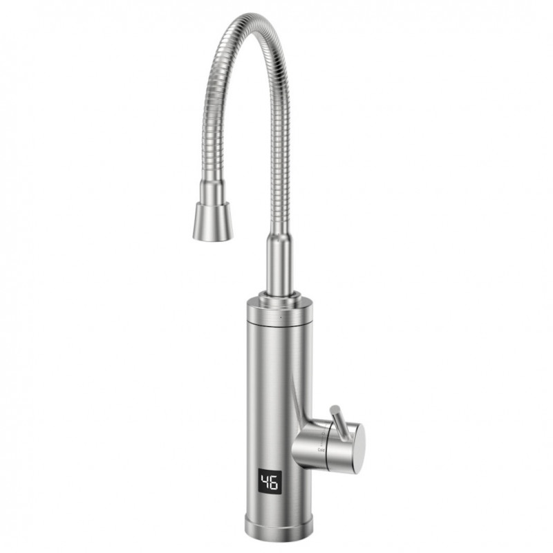 ELITE EHSD-2571 Water Heater, Metal, 360° Rotation, Digital Display, IPX4, Silver