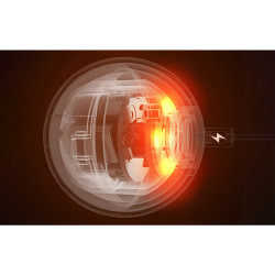 Rojeco RWJ-12 Interactive Cat Toy, 16,000 RPM, 3 Modes, LED Lighting, Orange