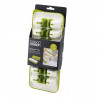 Joseph Joseph 20018 Ice Cube Tray, 14 Cubes, Easy Release, BPA-Free, White/Green