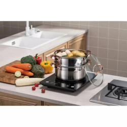 Gőzfőző Klausberg KB 7734, 24 cm, 5 liter, 3 rész, Indukciós, Inox