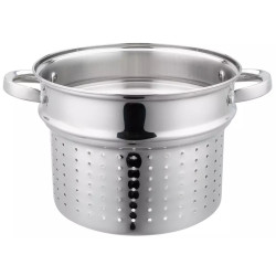 Klausberg KB 7738 Spaghetti Pot, 24 cm, 7 L, 3-piece set, Induction, Silver
