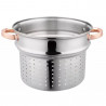 Klausberg KB 7739 Spaghetti Pot, 24 cm, 7 L, 3-piece set, Induction, Silver/Rose Gold