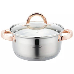 Klausberg KB 7727 Steamer, 18 cm, 2.5 liters, 5-piece set, Induction, Stainless Steel/Rose Gold