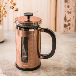 Presă francezа pentru cafea/ceai Klausberg KB 7740, 1 l, Sticlа borosilicatа, Oтel inoxidabil, Cupru