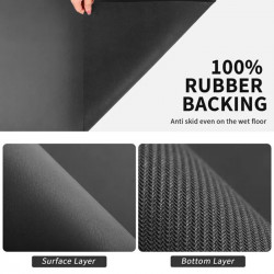 Drainify Absorbent Kitchen Mat, 40x60 cm, Multifunctional, Easy to Clean, Diatomite, Dark Gray