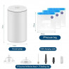 Home&Marker Quickseal Vacuum Sealer, Multifunctional, Portable, White