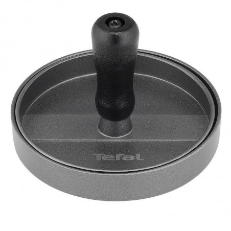 Πρέσα για Μπιφτέκια χυτοσίδηρος Tefal K1851134, 12 cm, Εργονομική λαβή, Μαύρο