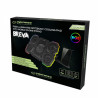 Esperanza Breva EGC107 Laptop Cooler, 2600–3000 RPM, Up to 17.3", RGB with 10 modes, Phone Stand, USB, Black