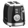 Laretti LR-EC2355 Toaster, 850W, Defrost, Reheat, 6 Settings, Crumb Tray, Black/Stainless Steel