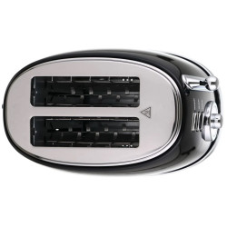 Laretti LR-EC2355 Toaster, 850W, Defrost, Reheat, 6 Settings, Crumb Tray, Black/Stainless Steel