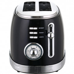 Laretti LR-EC2355 Toaster, 850W, Defrost, Reheat, 6 Settings, Crumb Tray, Black/Stainless Steel