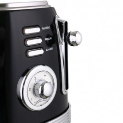 Laretti LR-EC2355 Toaster, 850W, Defrost, Reheat, 6 Settings, Crumb Tray, Black/Stainless Steel