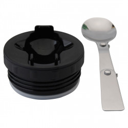 Kinghoff KH 1458 Food Thermos, 0.75 L, Double-Walled, Vacuum-Insulated, Keeps Food Warm for Up to 12 Hours, Stainless Steel