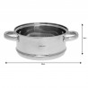 Kinghoff KH 1533 gőzölő tartozék, 18 cm, univerzális, Inox