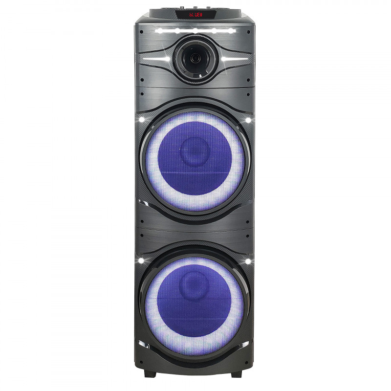 Finlux FBS-100BLAST Audio System, 100W, LCD, Remote Control, AUX, Bluetooth, Karaoke, Black