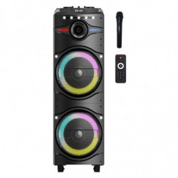 Finlux FBS-100BLAST Audio System, 100W, LCD, Remote Control, AUX, Bluetooth, Karaoke, Black