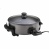 Rosberg R51010B Electric Pizza Pan, 1500W, 32 cm, Temperature Control, Non-stick Coating, Gray