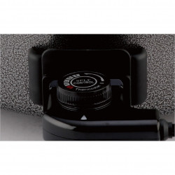 Rosberg R51010B Electric Pizza Pan, 1500W, 32 cm, Temperature Control, Non-stick Coating, Gray