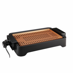 Oliver Voltz OV51015L Füstmentes grill, 1500W, 37x24 cm, Tapadásmentes bevonat, Fekete/narancs színű