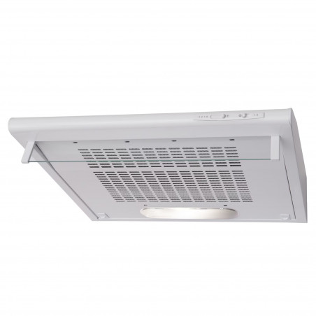 AMICA OSC6112W Range Hood, 197 m³/h, 118 W, Energy Class D, 3 speeds, 65 dBA, 60 cm, Carbon Filter, White