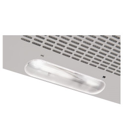 AMICA OSC6112W Range Hood, 197 m³/h, 118 W, Energy Class D, 3 speeds, 65 dBA, 60 cm, Carbon Filter, White