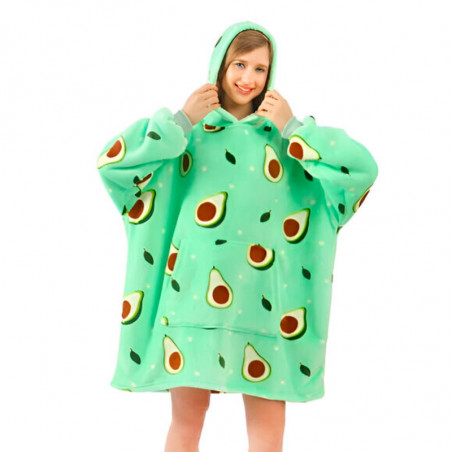 A hoodie and blanket in one: HOODZIE, One Size Fits All, Thick Fabric, Multicolor