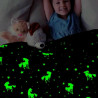 LUMINOVA Glow-in-the-Dark Blanket, 150 x 100 cm, Plush, Polyester, Multicolor