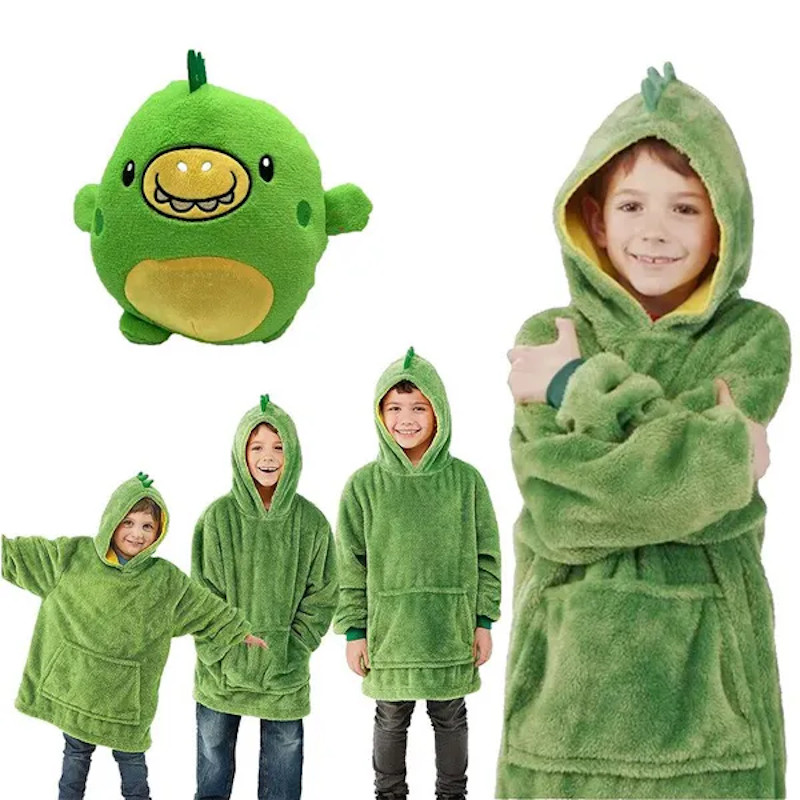 A toy, pillow, and sweatshirt all in one: PILLOWPET, One Size Fits All, Machine Washable, Green