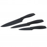 Rosberg R51633B3 Knife Set, 3 pieces, Stainless steel, Non-stick coating, Black