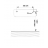 Κεραμική θερμάστρα τοίχου Rosberg R51973A, 2000W, PTC, Χρονοδιακόπτης, Τηλεχειριστήριο, LED, Λευκό