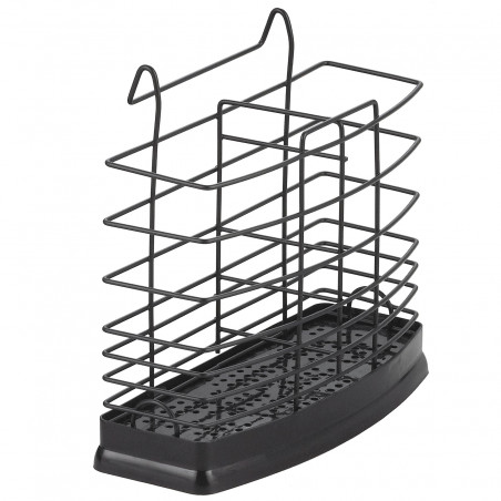 Στεγνωτήριο μαχαιροπήρουνων Rosberg R53003B, 16.6x5.8x6.5 cm, Μαύρο