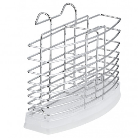 Στεγνωτήριο μαχαιροπήρουνων Rosberg R53003D, 20,7x9,5x15,2 cm, χρώμιο