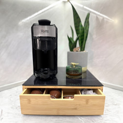 Oliver Voltz OV51171E5 8-in-1 Espresso Machine for Ground Coffee and Capsules, 1450W, 19 bar, Stainless Steel