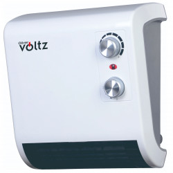 Oliver Voltz OV51970J Bathroom Fan Heater, 2000W, 2 Settings, IPx2, Thermostat, White