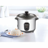 Beper 90.550 Rice Cooker, 400W, 1 L, Up to 625 g of rice, Keep Warm, Stainless Steel