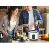 Beper 90.550 Rice Cooker, 400W, 1 L, Up to 625 g of rice, Keep Warm, Stainless Steel