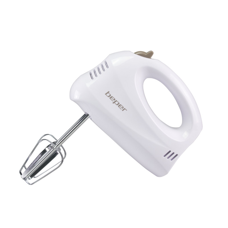 Beper BP.304 Hand Mixer, 150W, 5 speeds, Whisk release button, White
