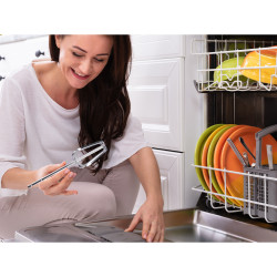 Beper BP.304 Hand Mixer, 150W, 5 speeds, Whisk release button, White