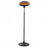 Beper P203PAN002 Quartz Patio Heater, 2000W, 3 Settings, Adjustable Head, Tip-Over Protection, IP34, Black